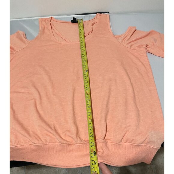 Torrid Women's Peach Racerback Tank Top Size 0 Polyester Rayon Blend - Picture 11 of 13